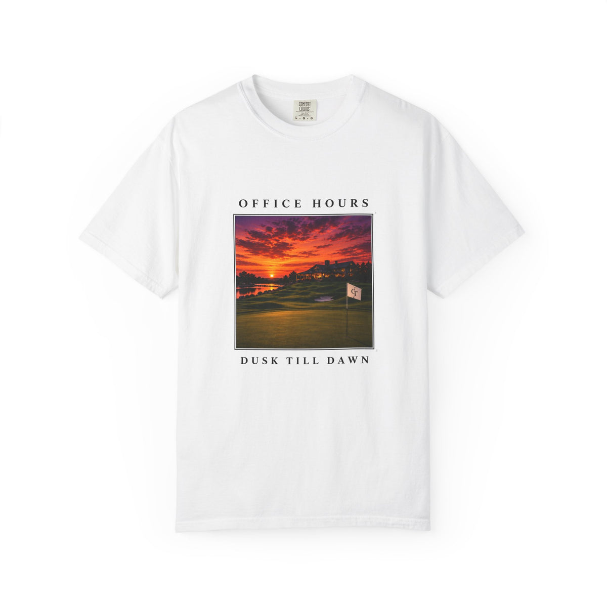 Office Hours Golf Tee | Dusk Till Dawn