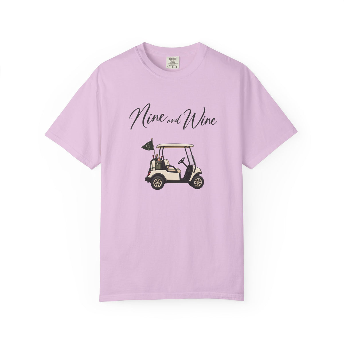 Nine & Wine Golf Tee – Women’s Golf & Wine Graphic T-Shirt