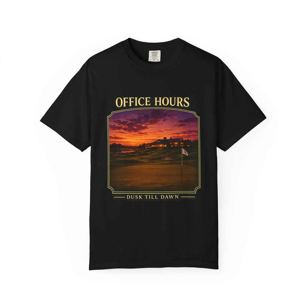 Office Hours Golf Tee | Dusk Till Dawn Vintage Golf T Shirt