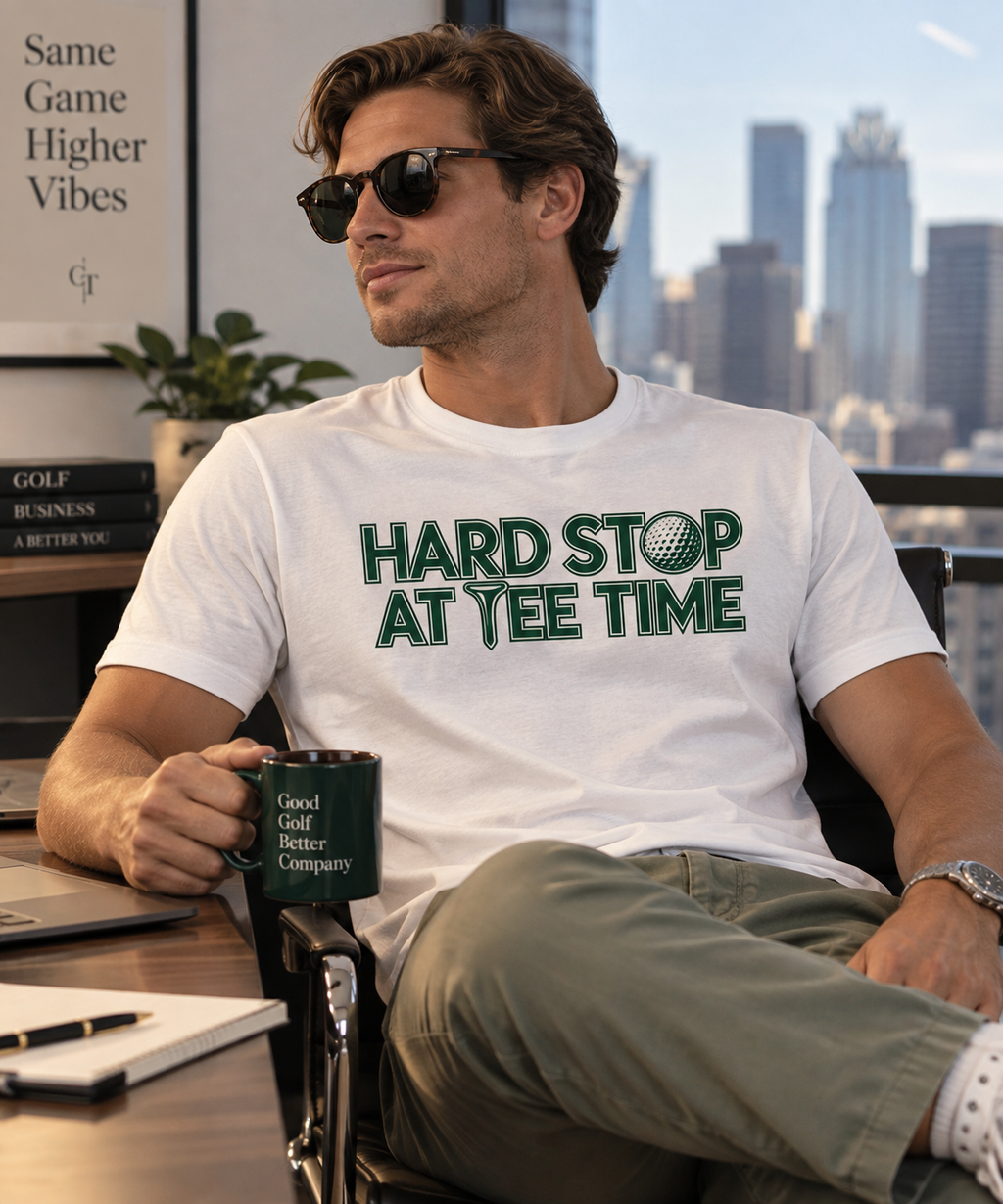 Hard Stop at Tee Time Golf Tee