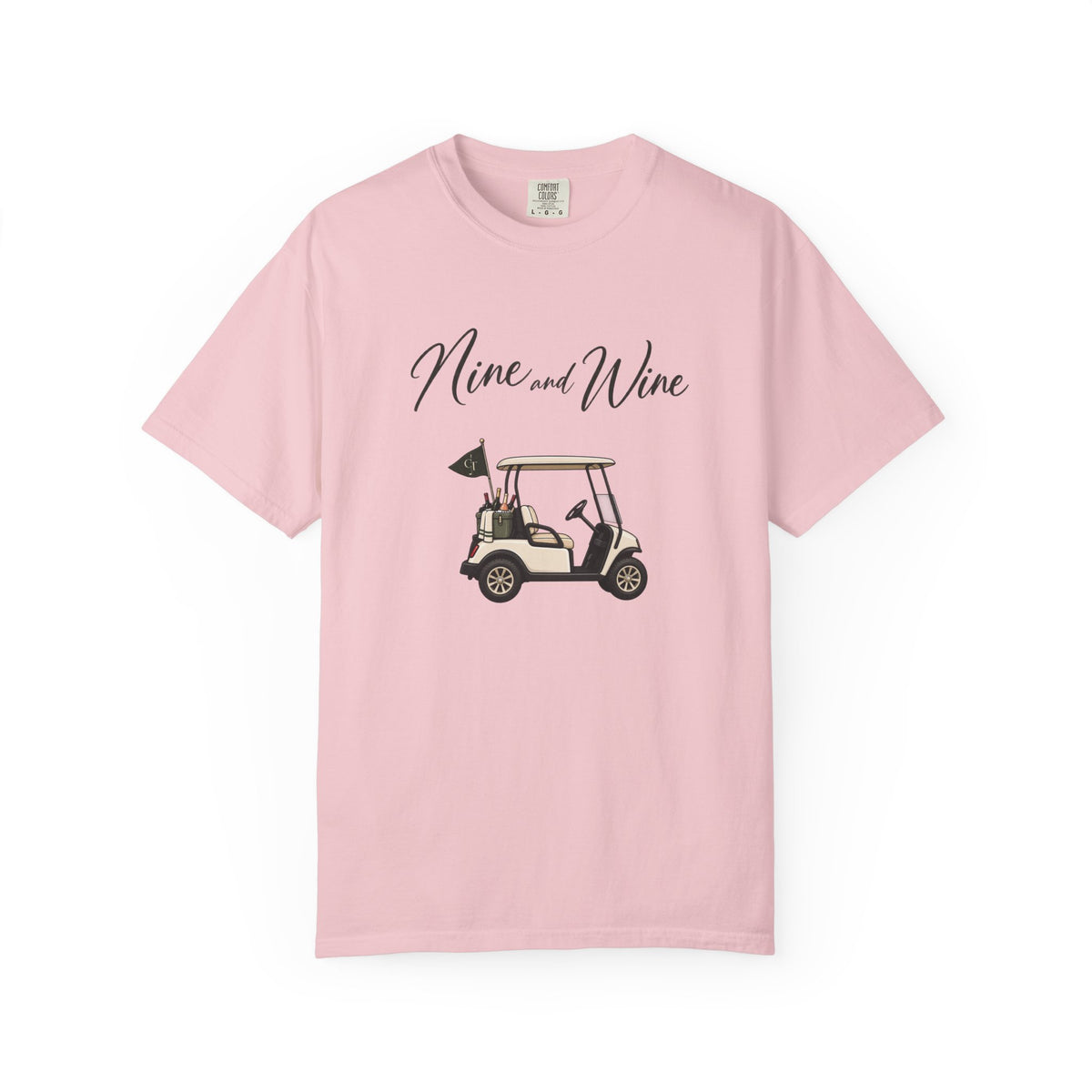 Nine & Wine Golf Tee – Women’s Golf & Wine Graphic T-Shirt