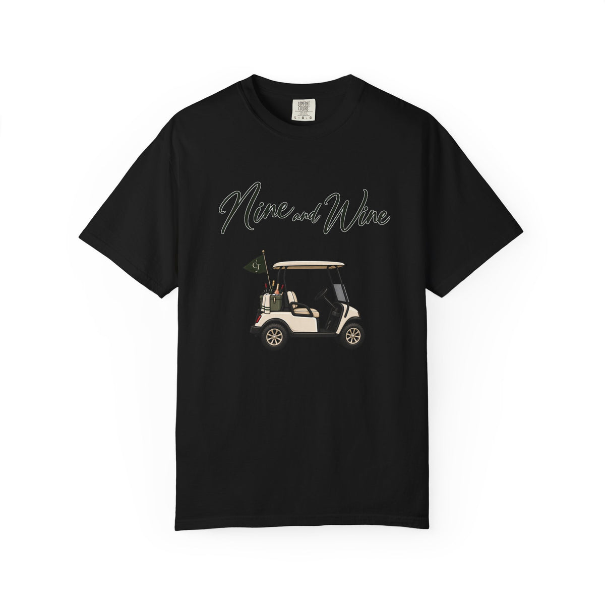 Nine & Wine Golf Tee – Women’s Golf & Wine Graphic T-Shirt