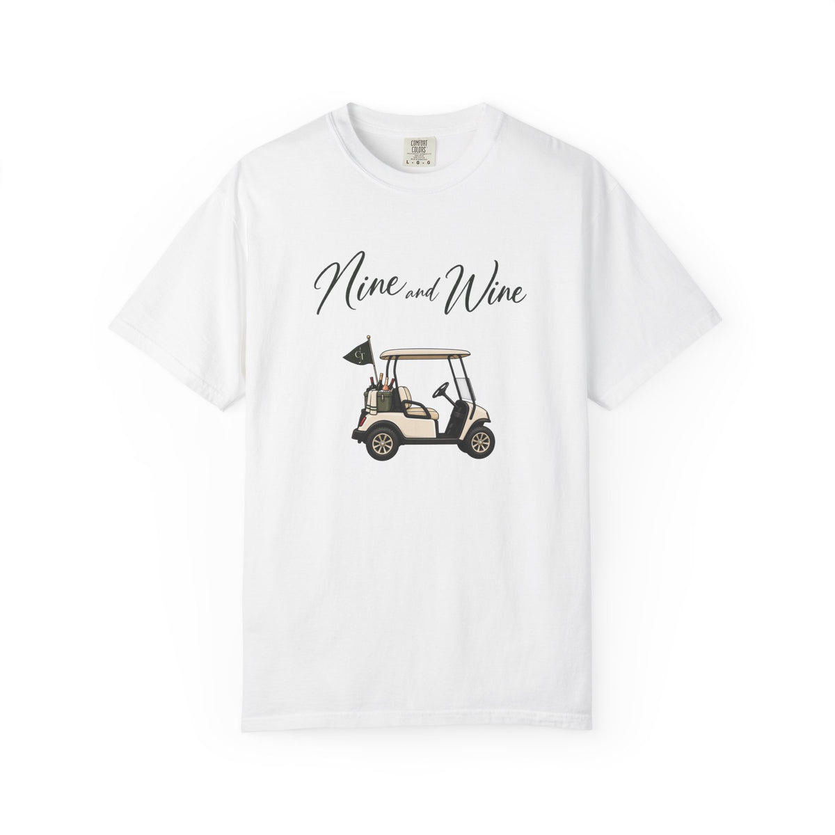 Nine & Wine Golf Tee – Women’s Golf & Wine Graphic T-Shirt