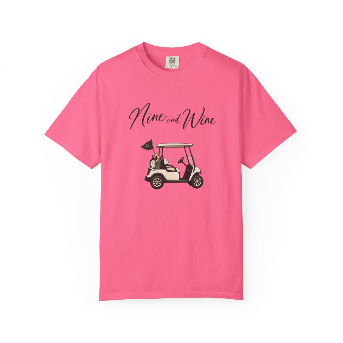 Nine & Wine Golf Tee – Women’s Golf & Wine Graphic T-Shirt